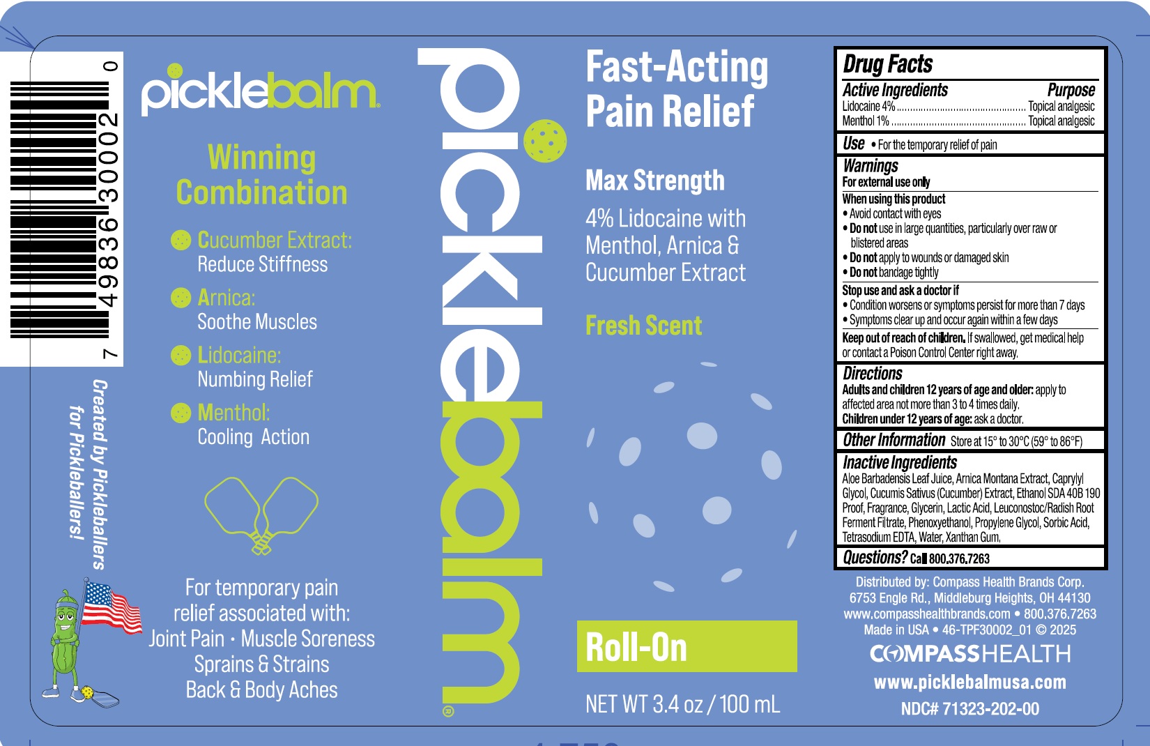 Pill image for Picklebalm Lidocaine With Menthol Arnica Cucumber Seed Roll On