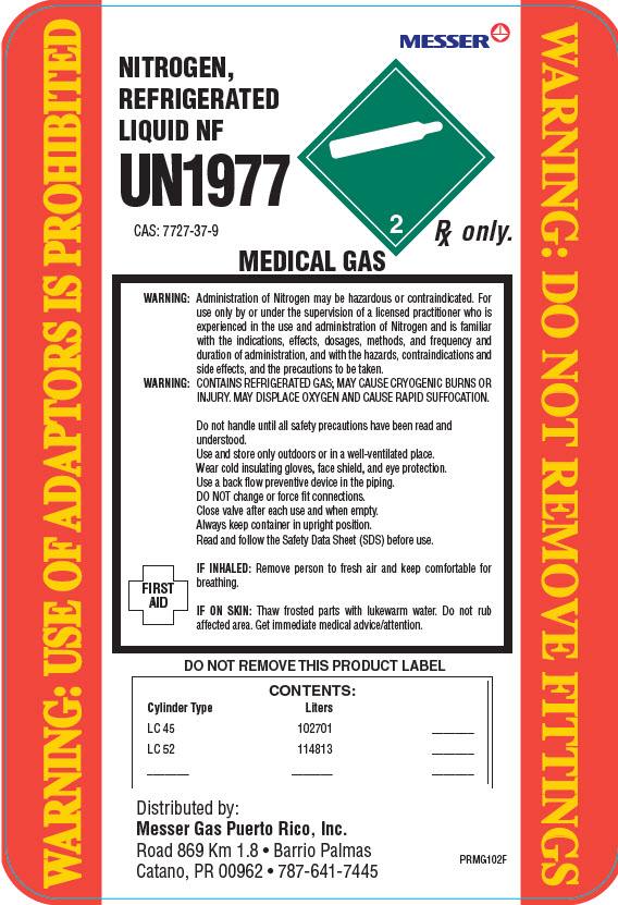 Pill image for Messer Pr - Nitrogen, Refrigerated Liquid -102