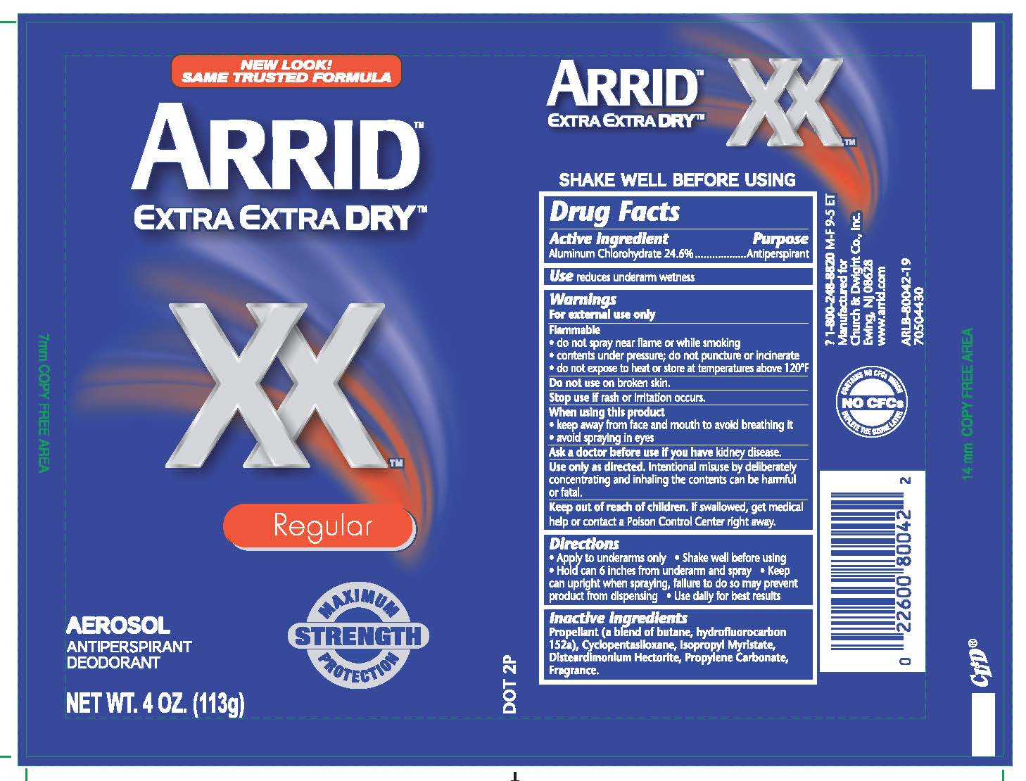 Pill image for Arrid Extra Extra Dry Regular Aerosol