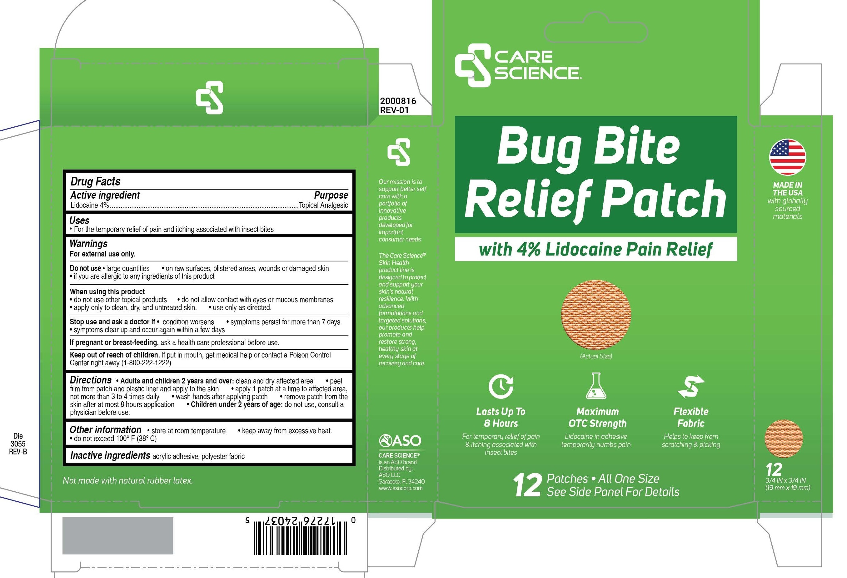 Pill image for Lidocaine Bug Bite Patch