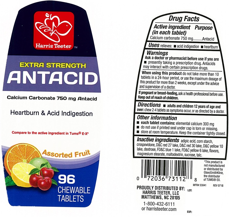 Pill image for Extra Strength Antacid Assorted Fruit Chewable Tablets