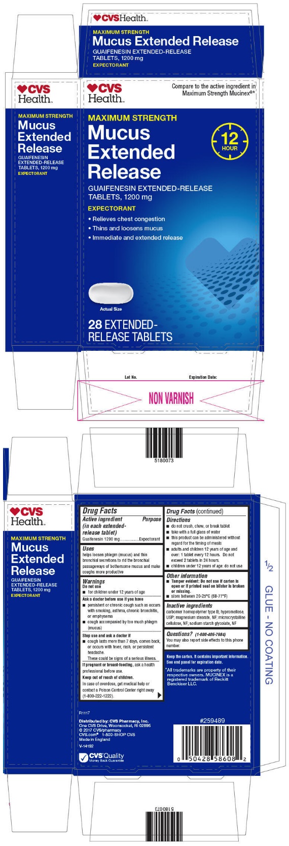 Pill image for Guaifenesin Extended-release Tablets, 1200 Mg 14ct And 28ct