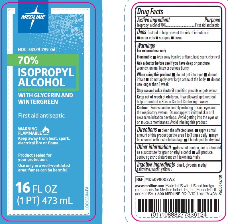 Pill image for 799 Isopropyl Alcohol (wintergreen)