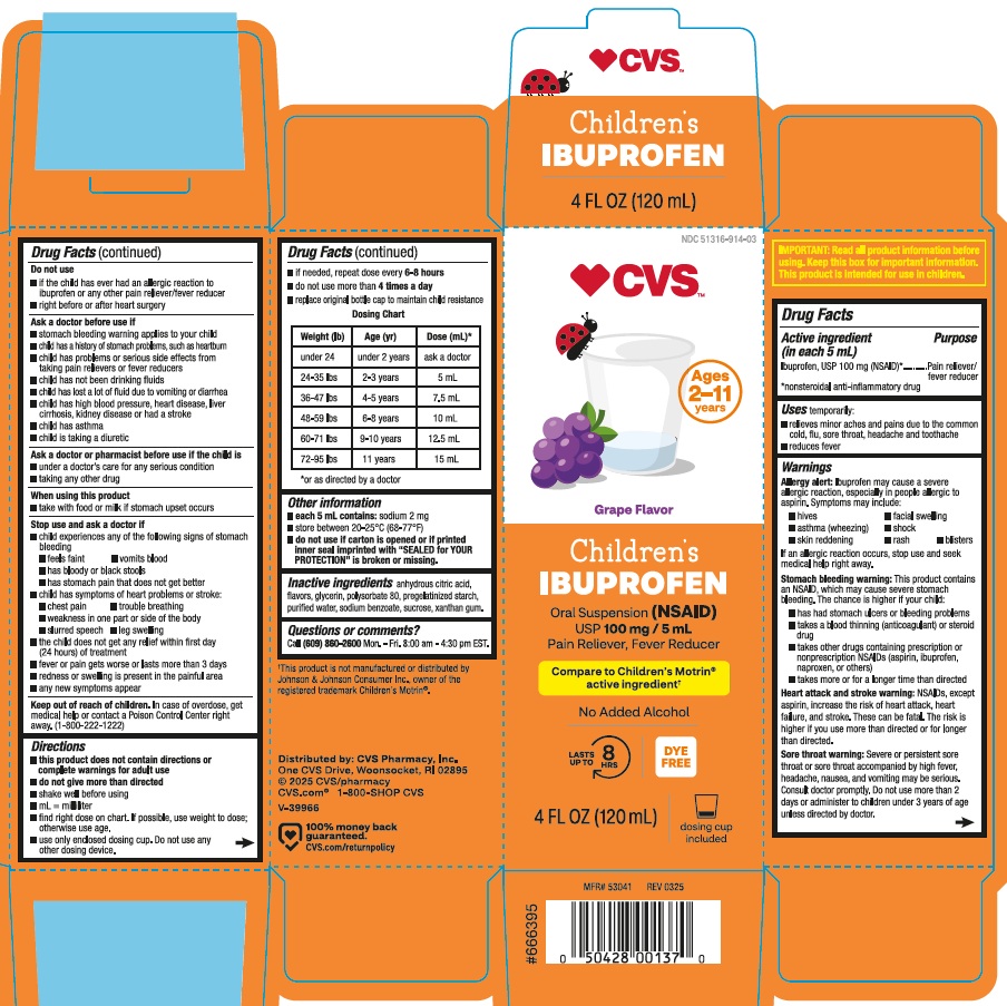 Pill image for Children's Ibuprofen Oral Suspension Grape Dye Free