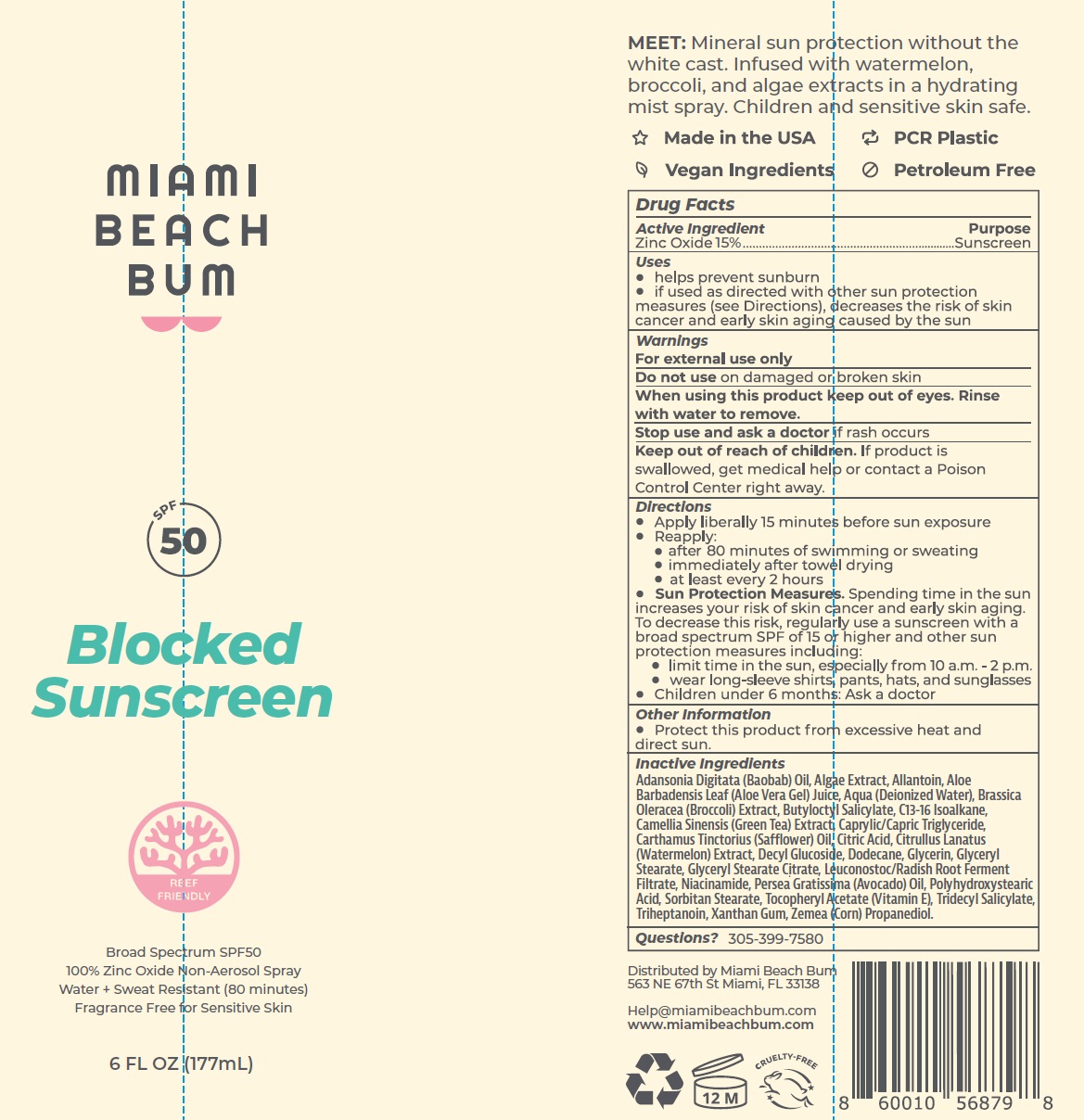 Pill image for miami beach bum spf-50 blocked sunscreen