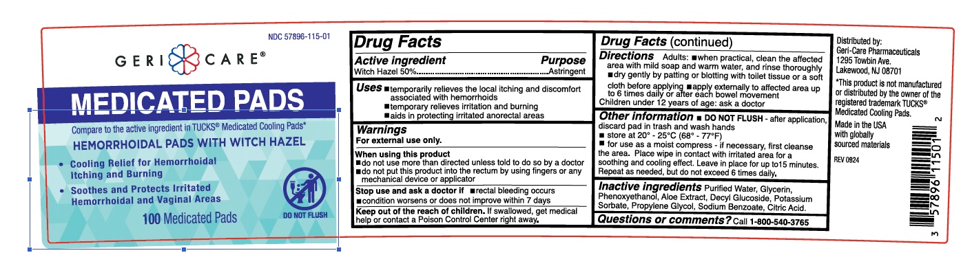 Pill image for Geri Care Medicated Pads