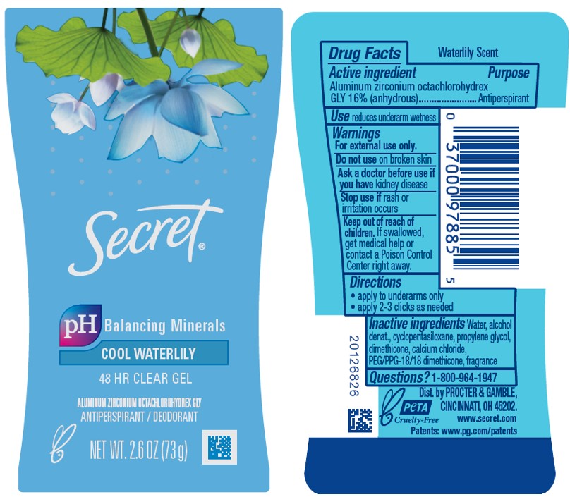 Pill image for secret cool waterlily clear