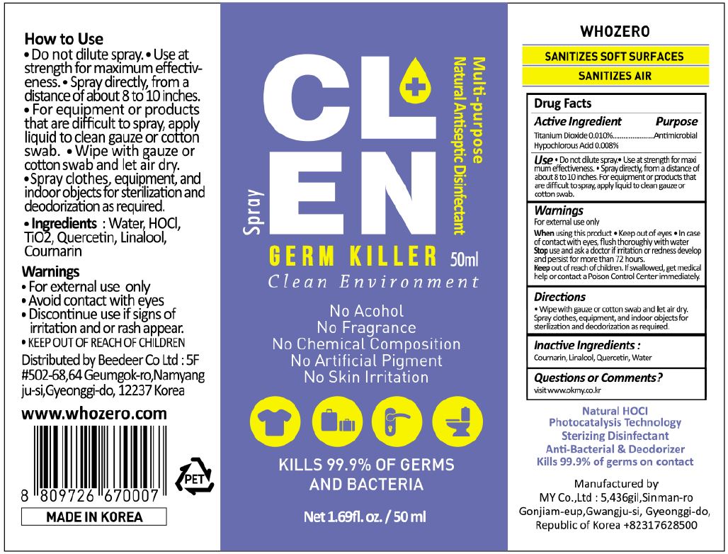 Pill image for My Corp - Clen Germ Killer-spray