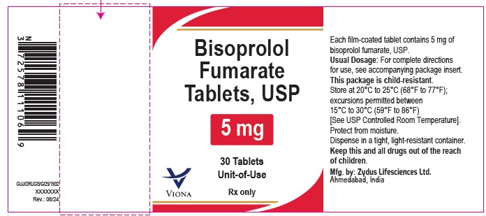 Pill image for Bisoprolol Fumarate Tablets, Usp