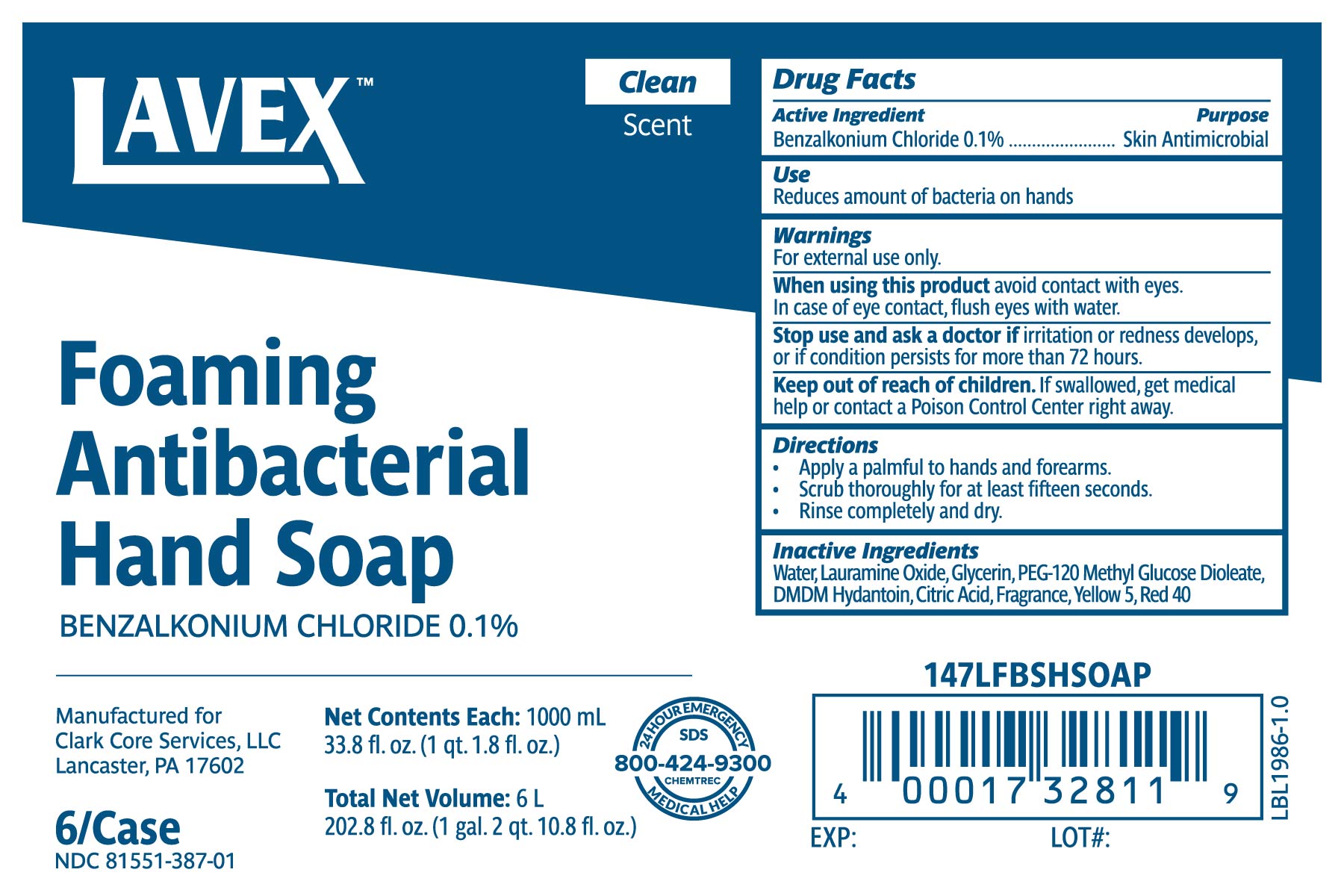 Pill image for Lavex Foaming Antibacterial Hand Soap
