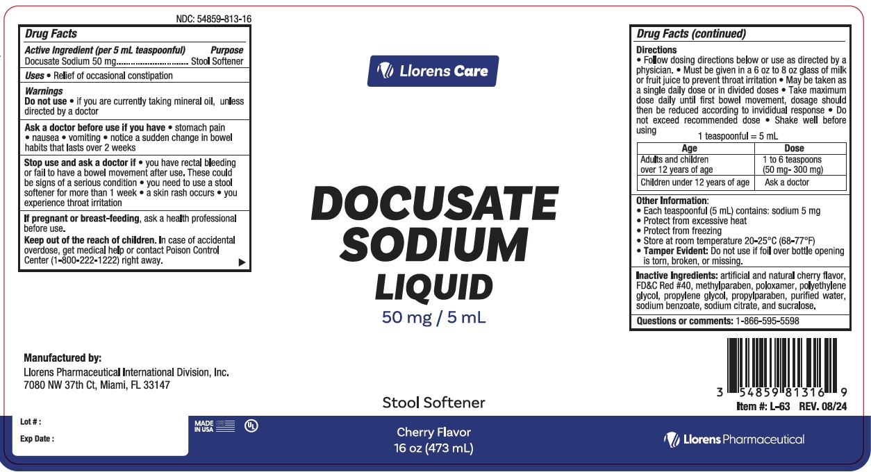 Pill image for Llorens-ducosate Sodium 813