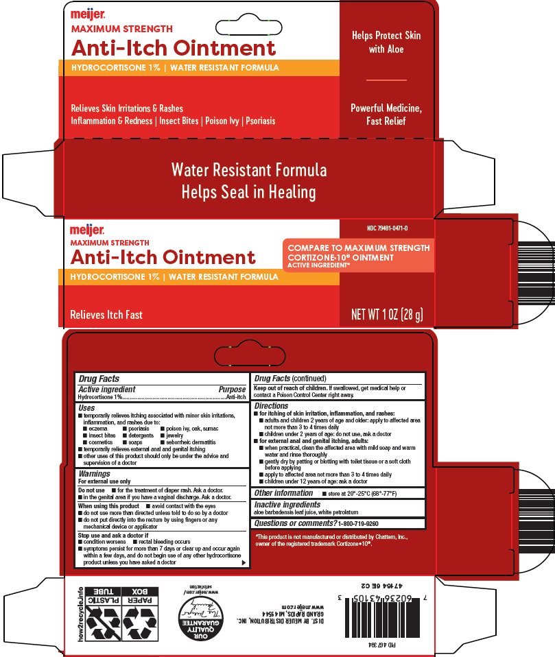Pill image for Meijer Distribution, Inc. Anti-itch Ointment Drug Facts