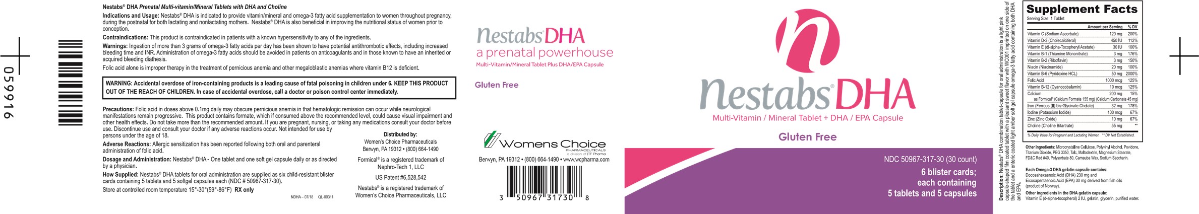 Pill image for nestabs dha prenatal multi-vitamin/mineral tablet