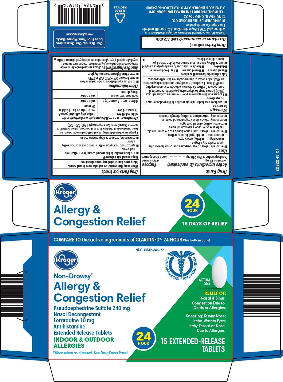Pill image for Kroger Co. Allergy & Congestion Relief Drug Facts