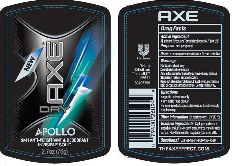 Pill image for axe dry apollo antiperspirant deodorant