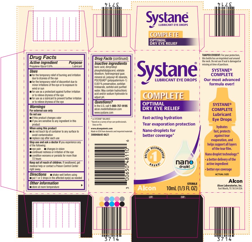 Pill image for Systane Complete Lubricant Eye Drops