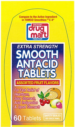 Pill image for Extra Strength Smooth Antacid Assorted Fruit 