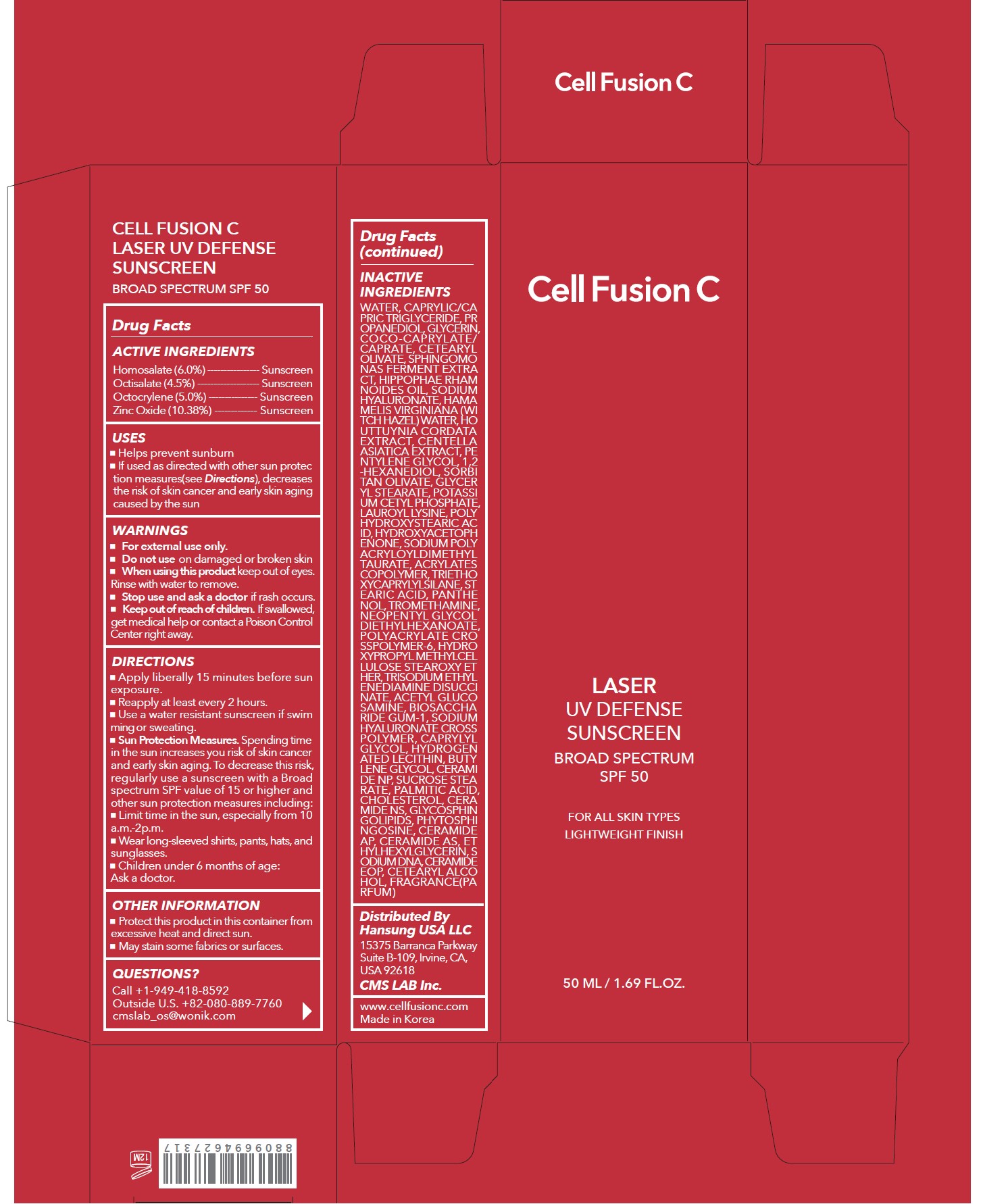 Pill image for 52554-9062-1 Cell Fusion C Laser Uv Defense Sunscreen Broad Spectrum Spf 50 50ml