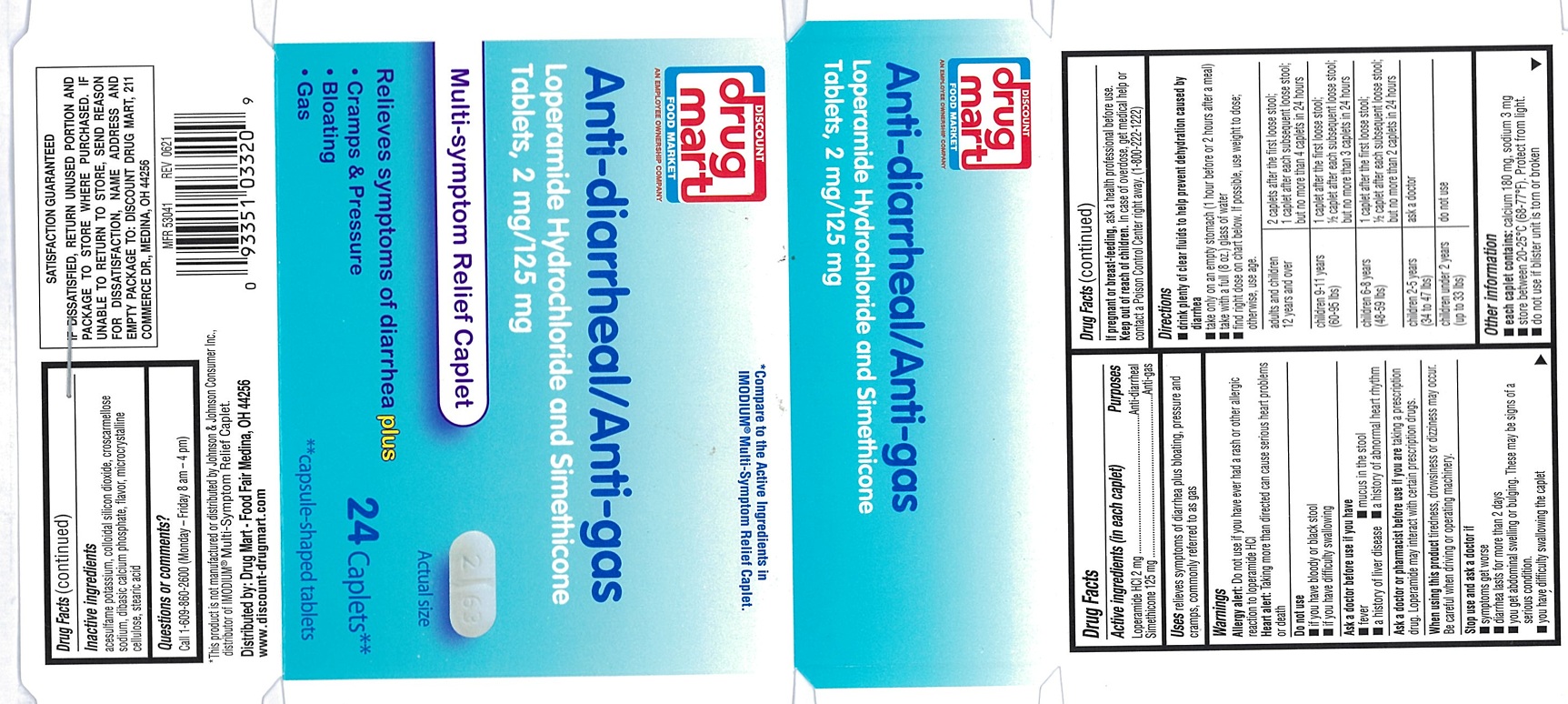 Pill image for Anti-diarrheal/ Anti-gas Multi-symptom Relief
