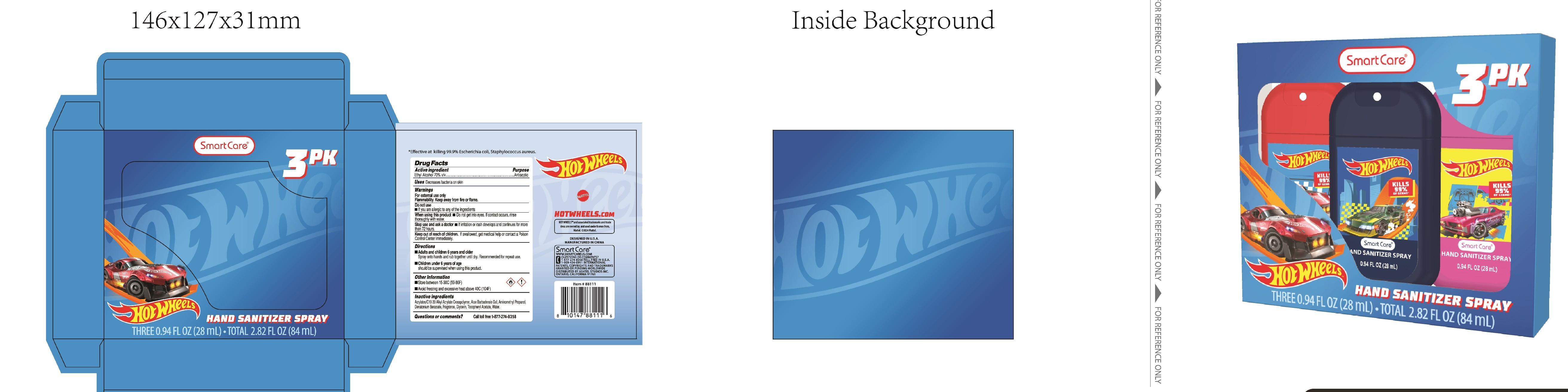 Pill image for 88111 licensed hand sanitizer spray hot wheels