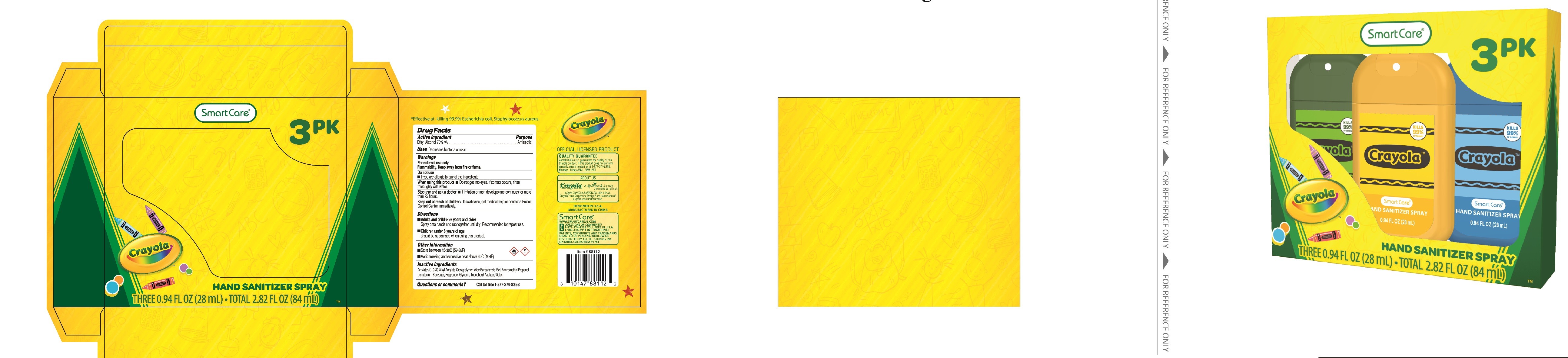 Pill image for 88112 Licensed Hand Sanitizer Spray Crayola