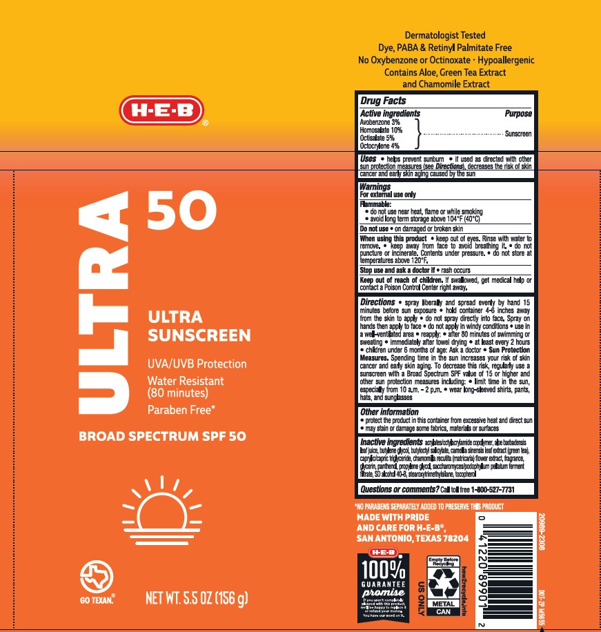 Pill image for H.e.b Solutions Sunscreen Ultra Spf 50 Continuous Spray