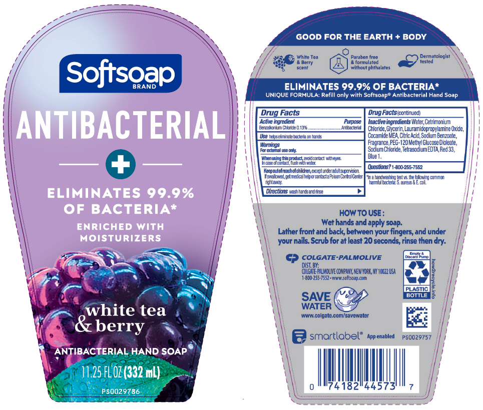 Pill image for Softsoap Antibacterial With Moisturizers White Tea & Berry Lhs