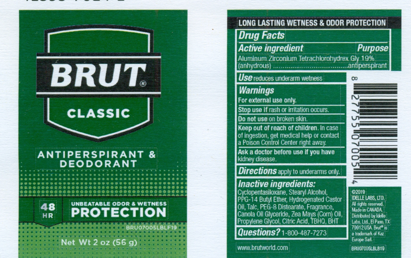 Pill image for brut classic antiperspirant and deodorant