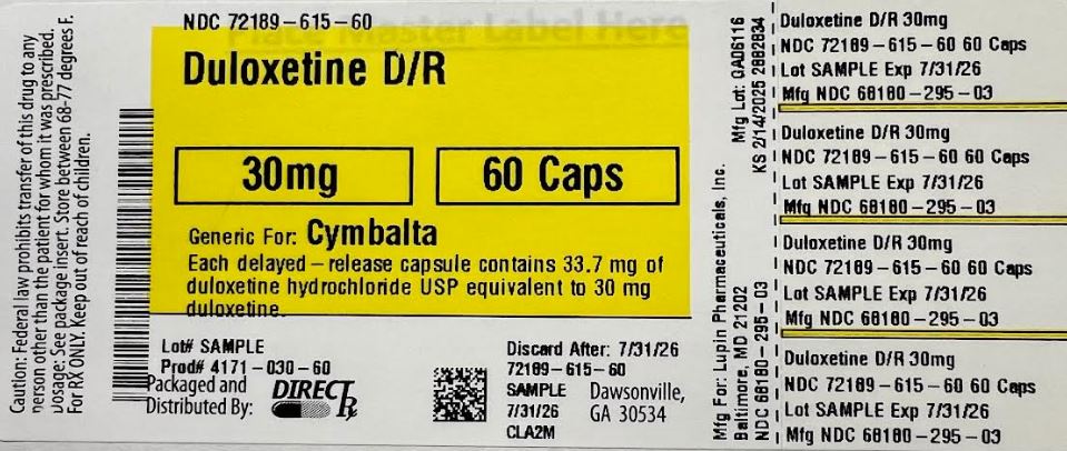 Pill image for Duloxetine D/r
