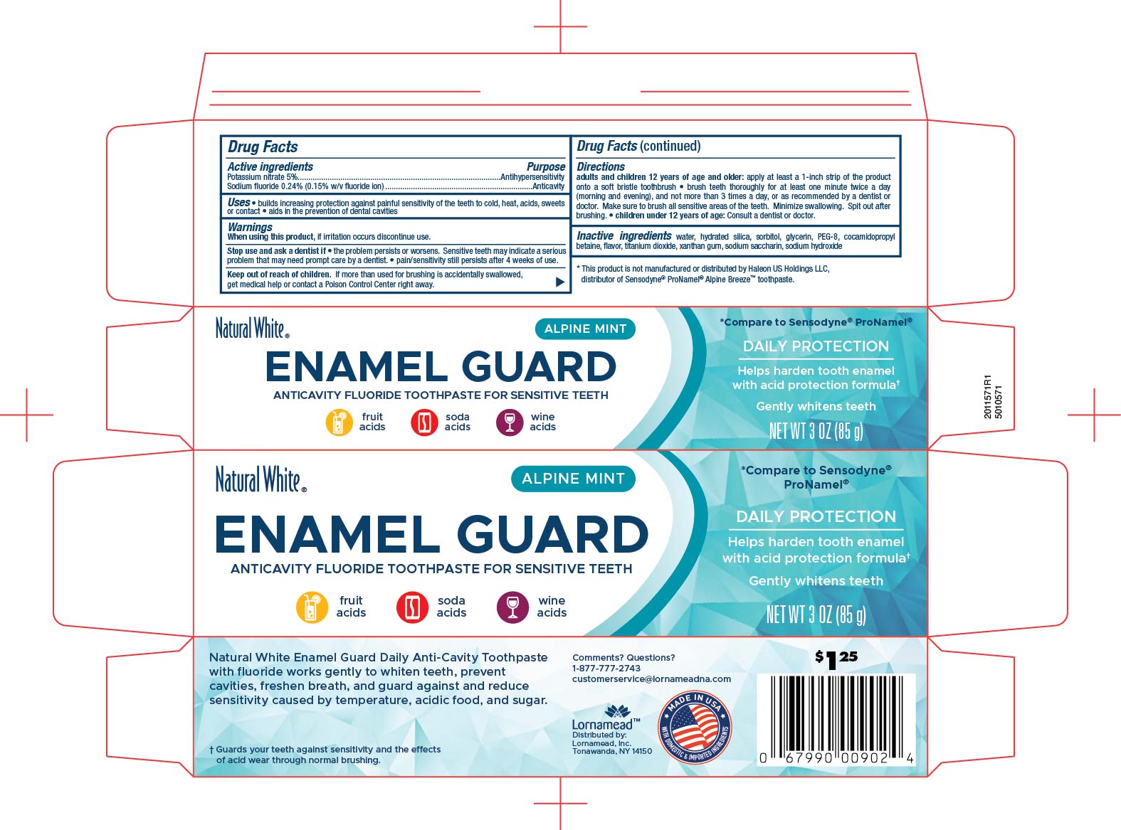 Pill image for 5010571 Dollar Tree Nw Sensitive Enamel & Guard Alpine Mint (8015164)