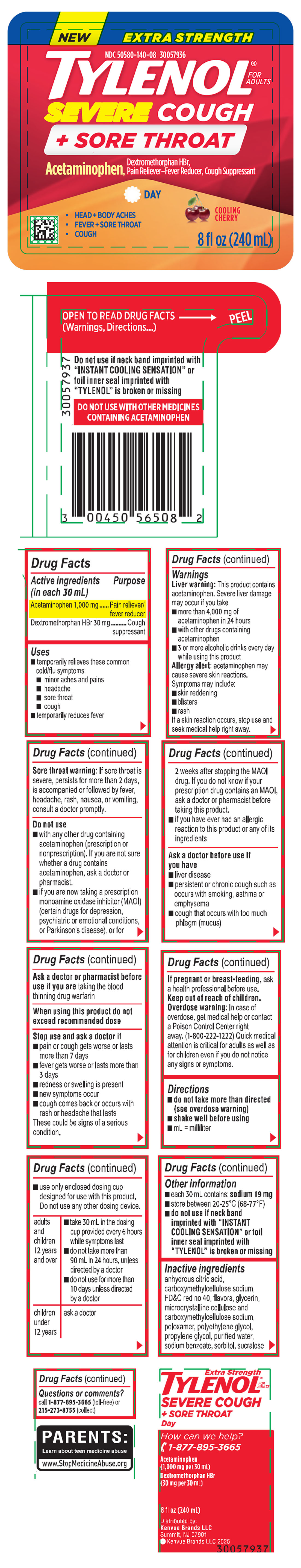 Pill image for Extra Strength Tylenol® Severe Cough + Sore Throat Day