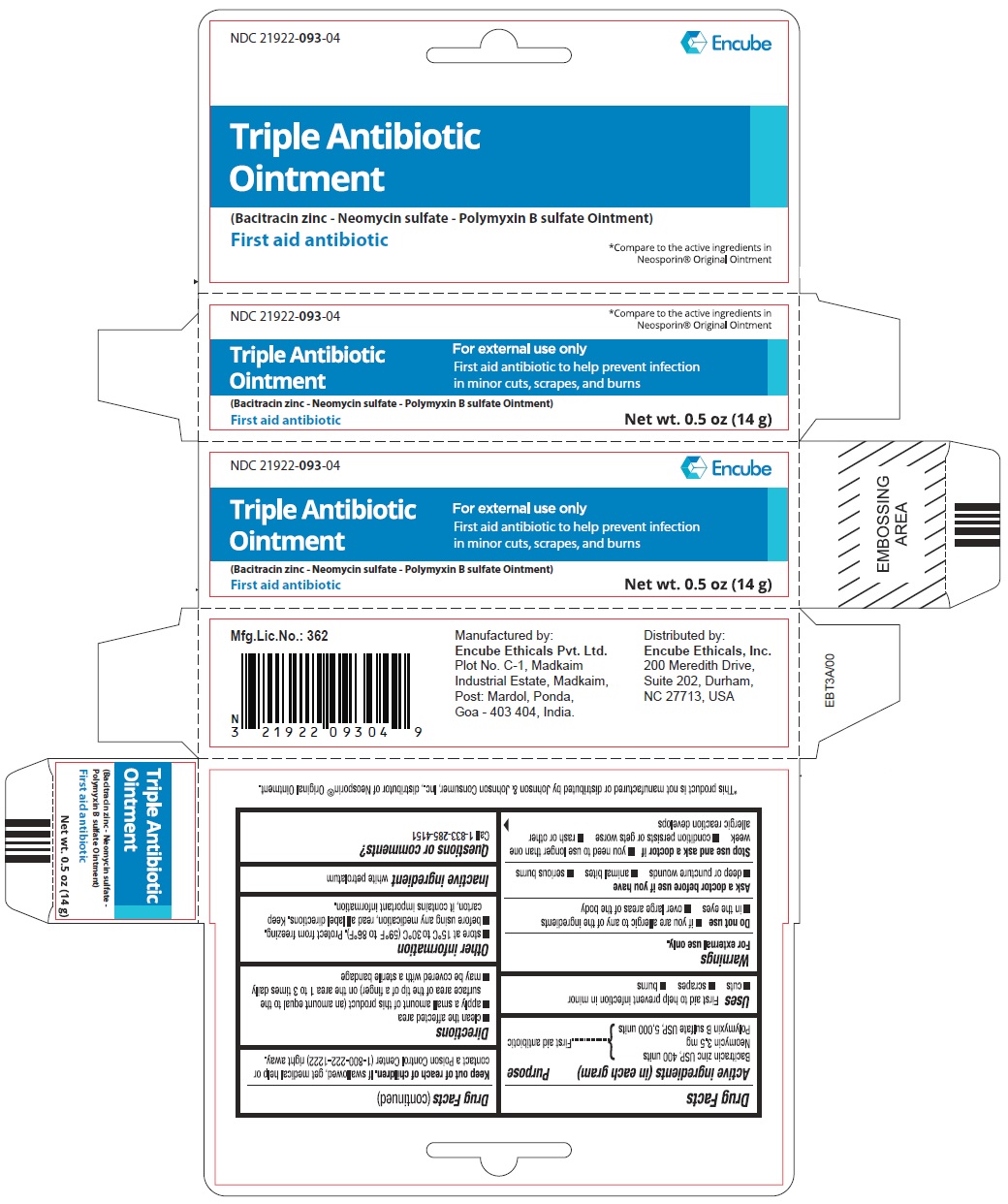 Pill image for Triple Antibiotic Ointment (bacitracin Zinc - Neomycin Sulfate - Polymyxin b Sulfate)