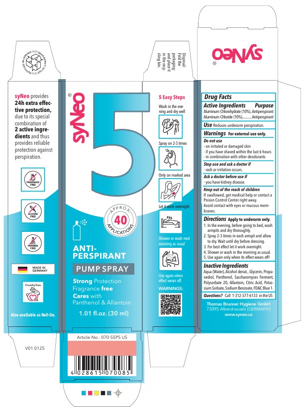 Pill image for Syneo Anti-perspirant Pump Spray