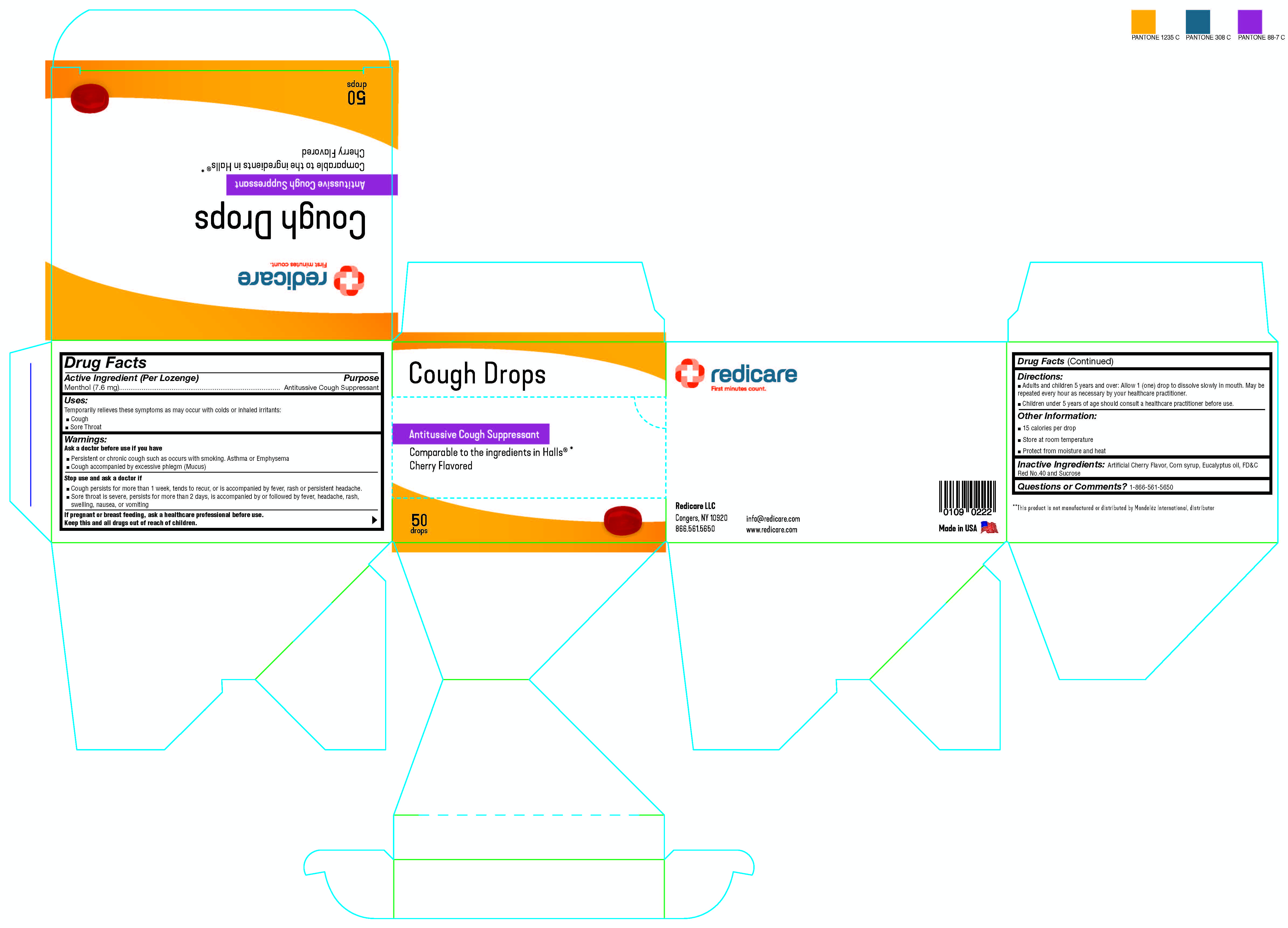 Pill image for Redicare Cherry Cough Drops