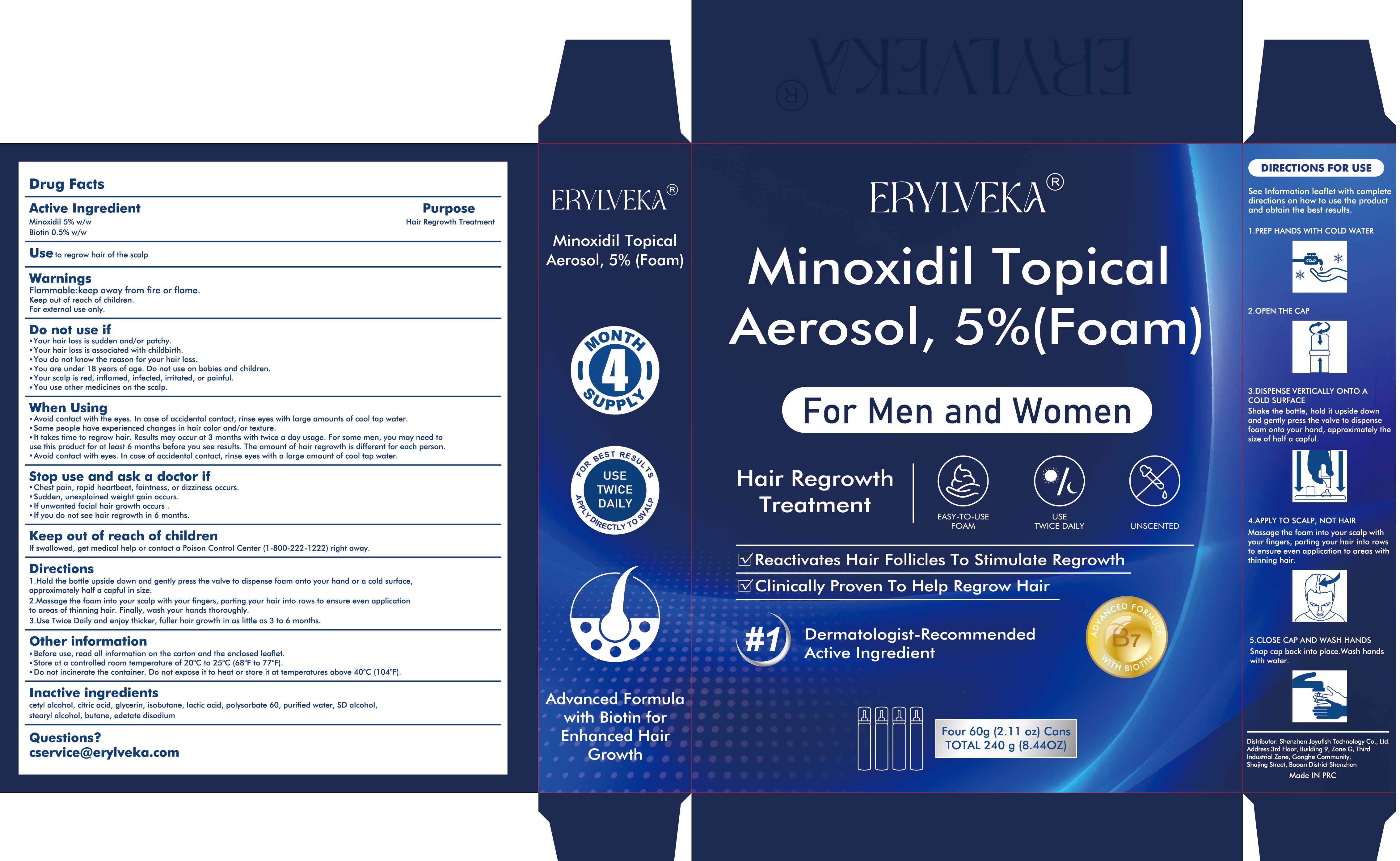 Pill image for Erylveka 5% Minoxidil Hair Growth Foam With Biotin