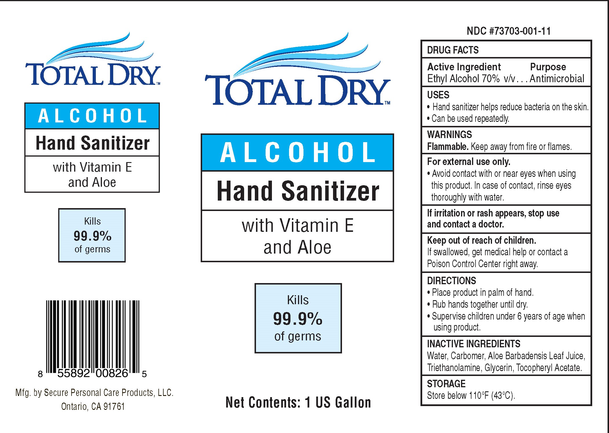 Pill image for Totaldry™ Alcohol Hand Sanitizer