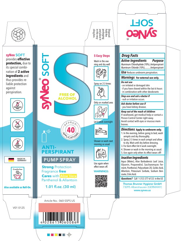 Pill image for Syneo Soft Anti-perspirant Pump Spray