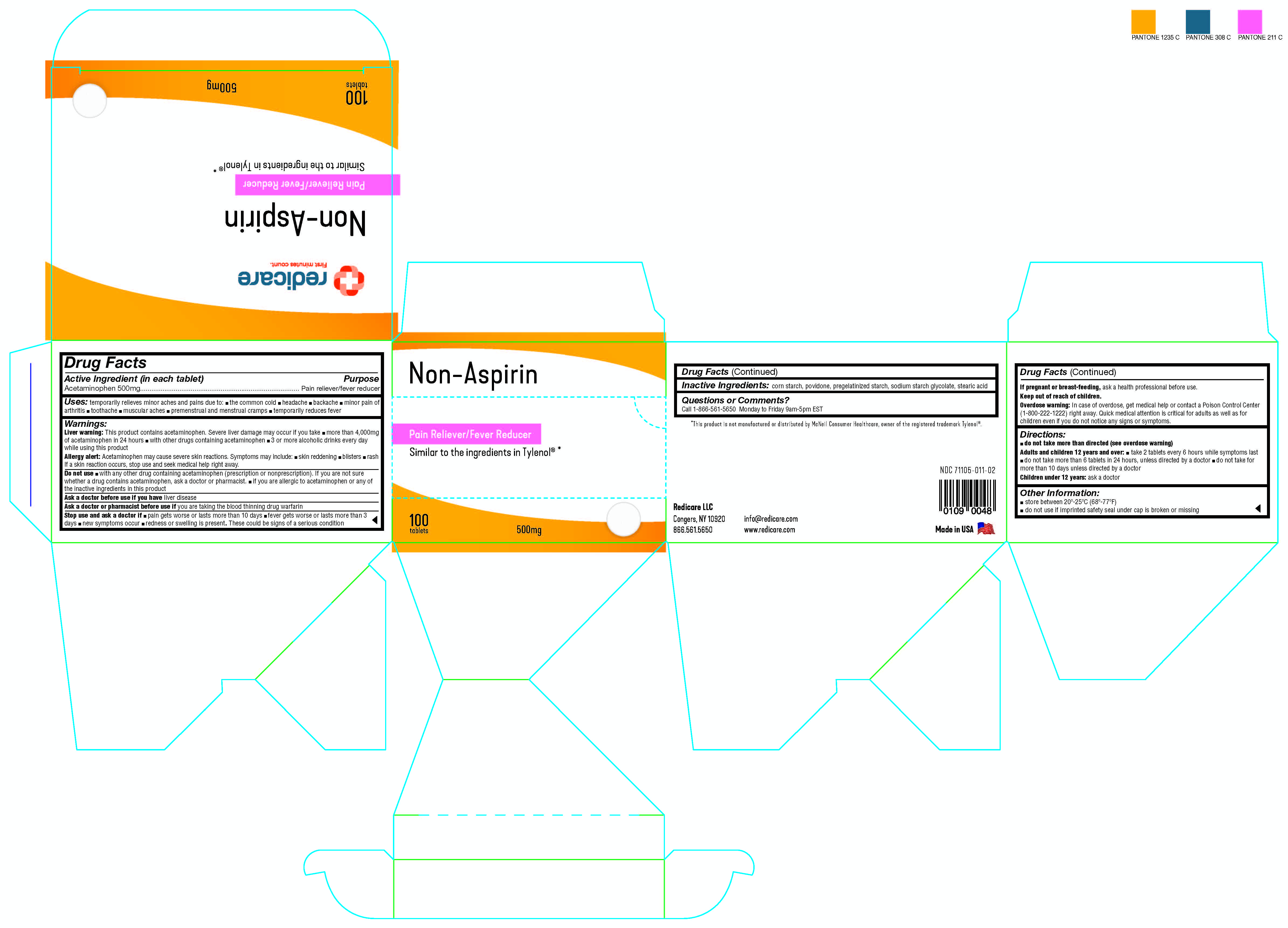 Pill image for Redicare Non-aspirin 500mg