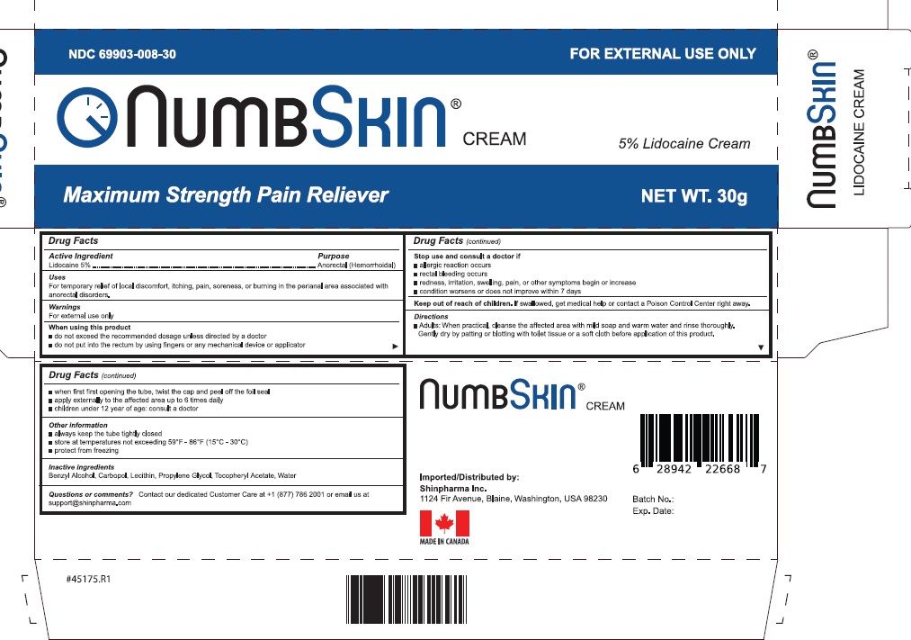 Pill image for Numbskin Maximum Strength Pain Reliever