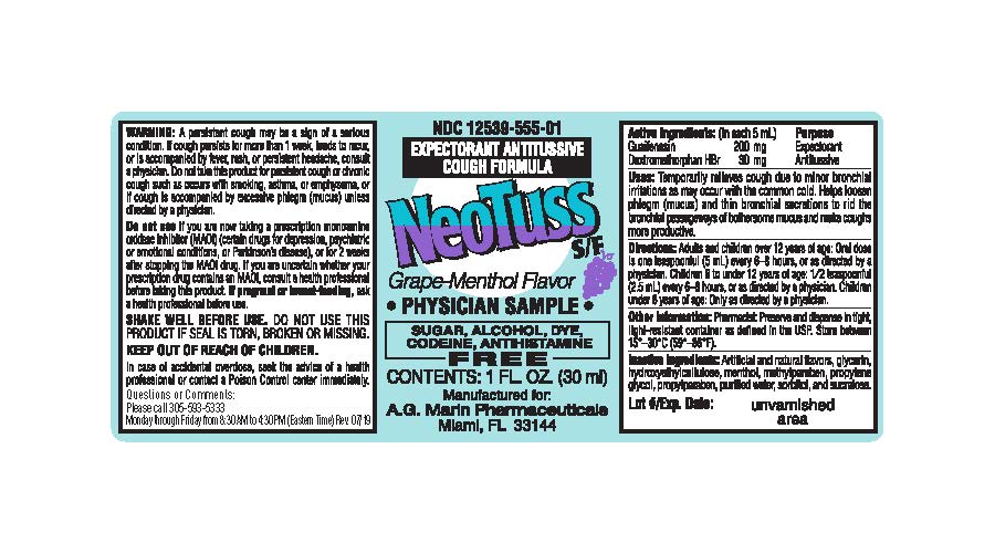 Pill image for Neotuss S/f Grape-menthol Flavor