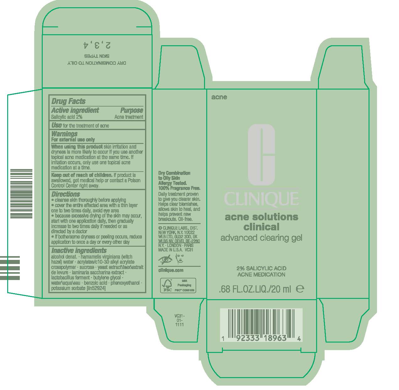 Pill image for Acne Solutions Clinical Advanced Clearing Gel