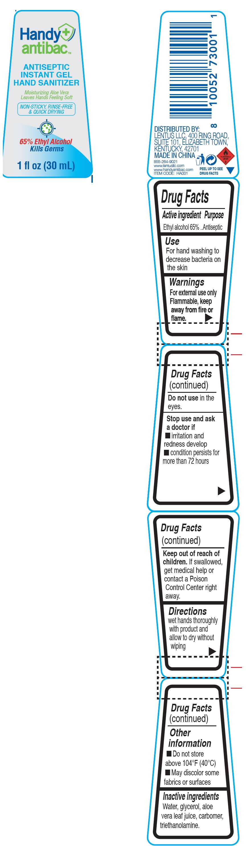 Pill image for Handy Antibac Antiseptic Instant Gel Hand Sanitizer