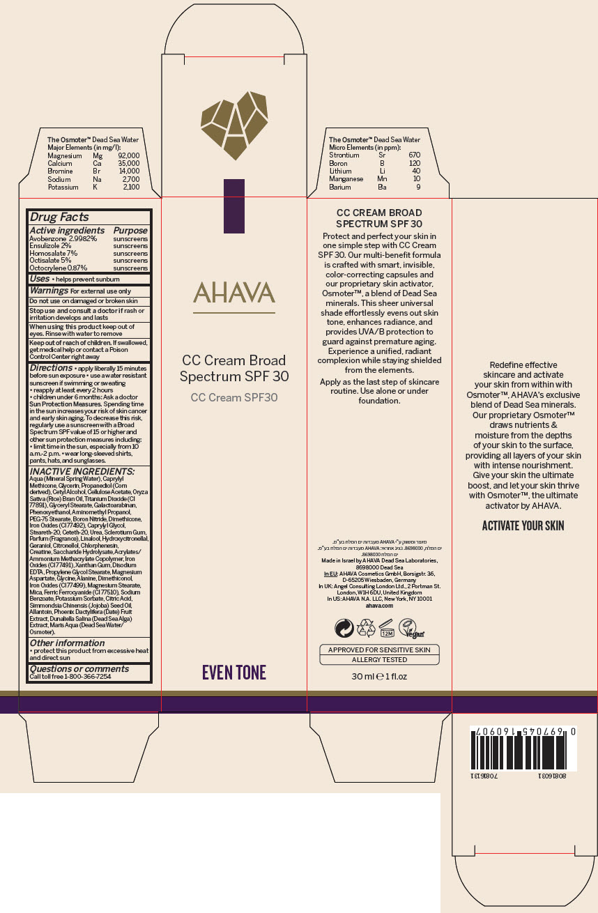 Pill image for Ahava Cc Spf 30