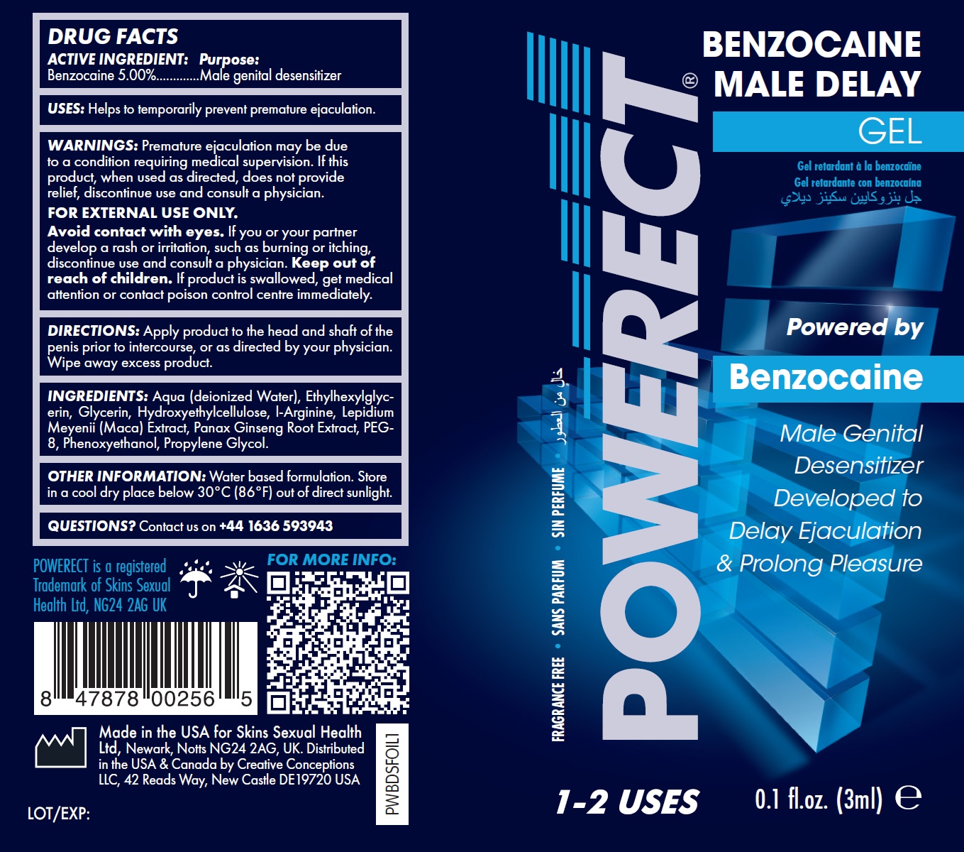 Pill image for Powerect Benzocaine Male Delay Gel