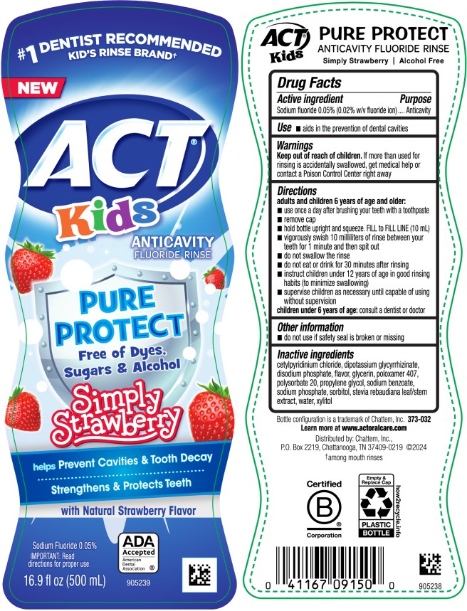 Pill image for Act Kids Pure Protect Anticavity Mouthwash Simple Strawberry