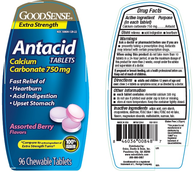 Pill image for Goodsense Extra Strength Antacid Assorted Berry Chewable Tablets