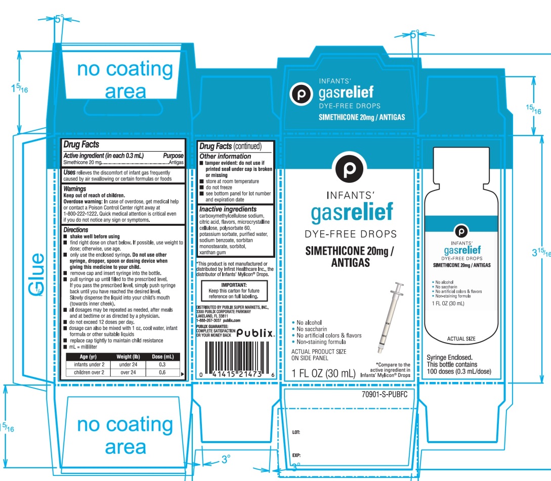 Pill image for Publix Infants Gas Relief Dye Free Drops