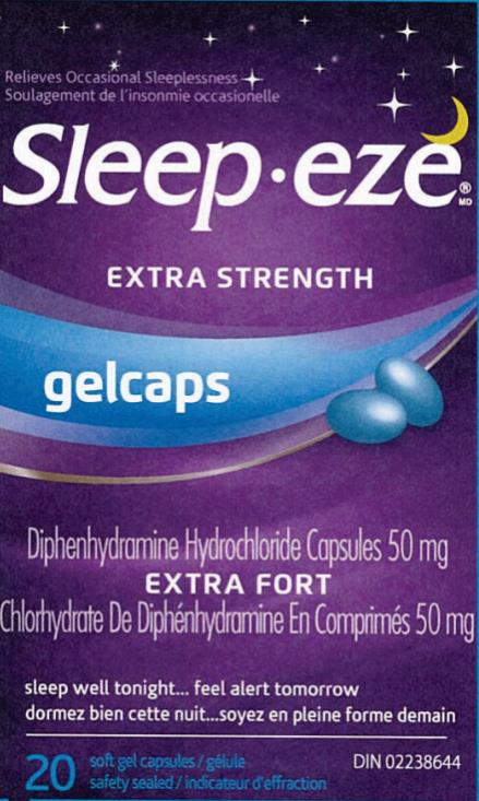 Pill image for Sleepeze Gelcaps 50 Mg_export Only 63029-927-20