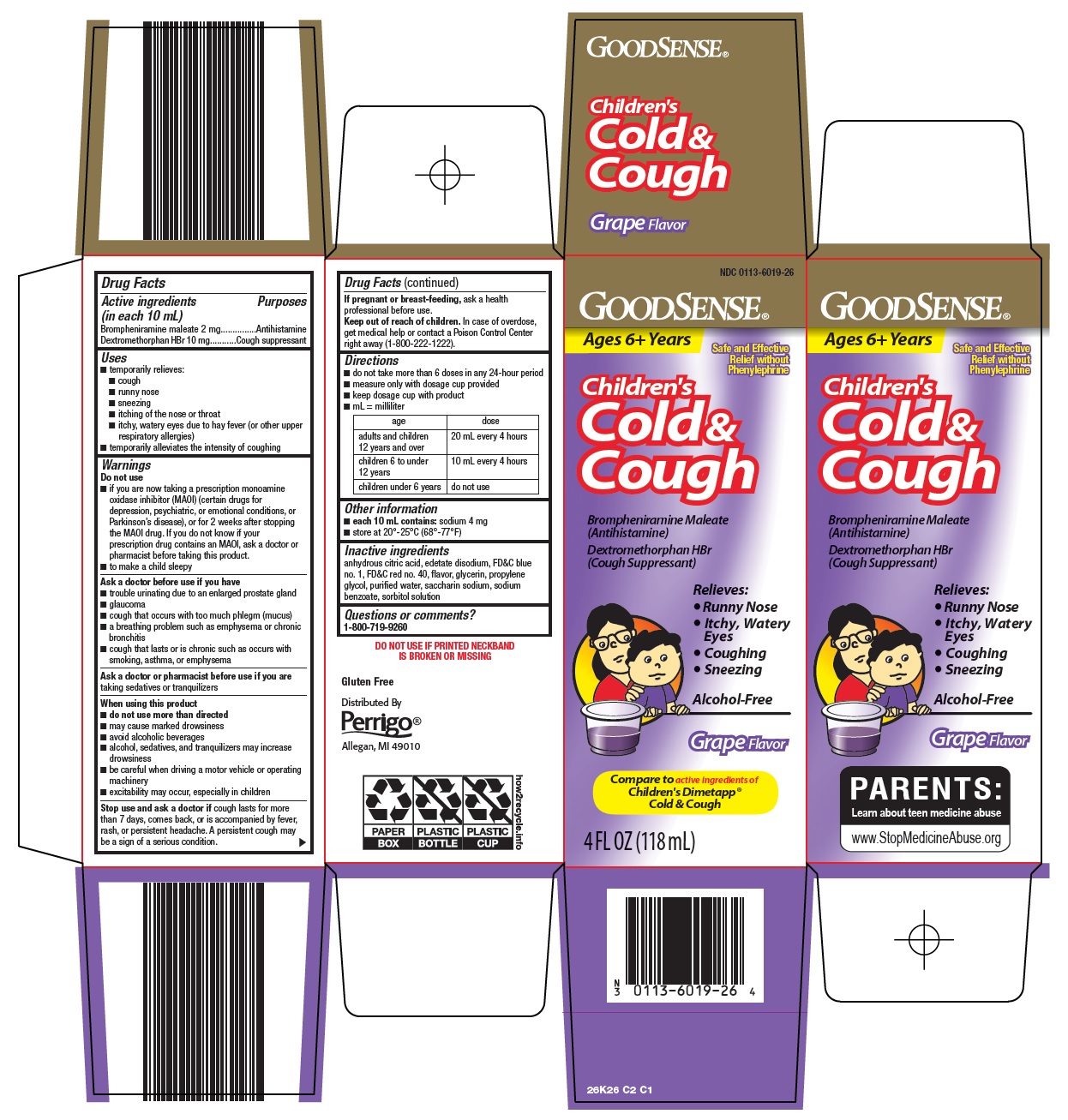 Pill image for Perrigo Children’s Cold & Cough Drug Facts