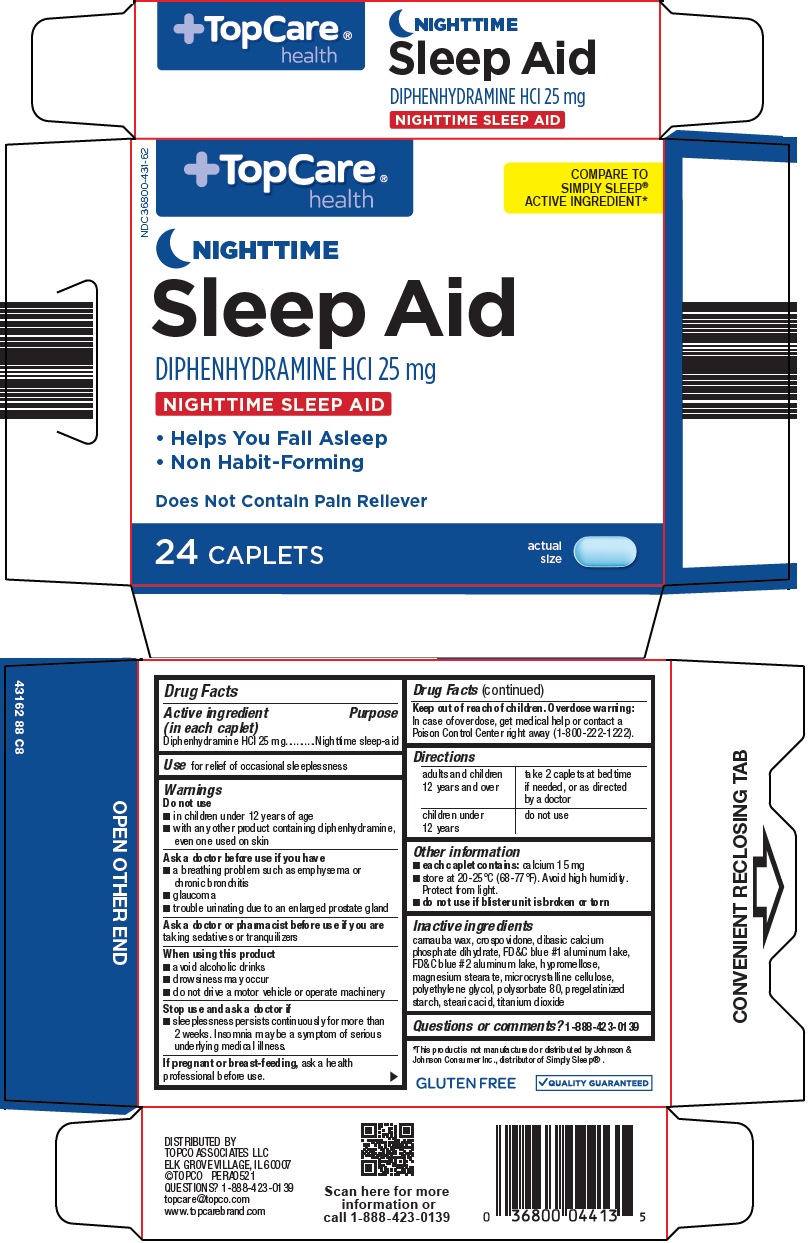 Pill image for Topco Associates Llc. Nighttime Sleep Aid Drug Facts